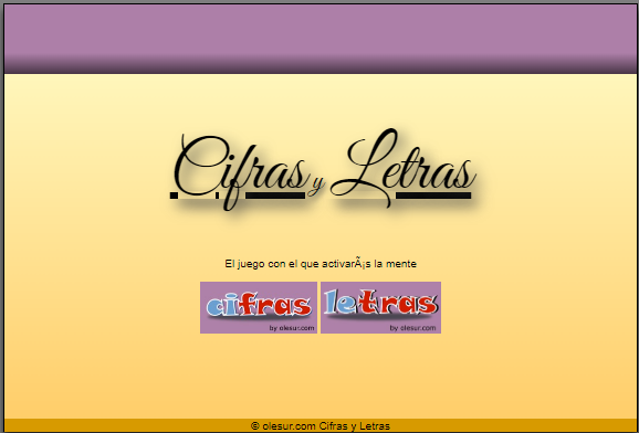 Juego Cifras y Letras