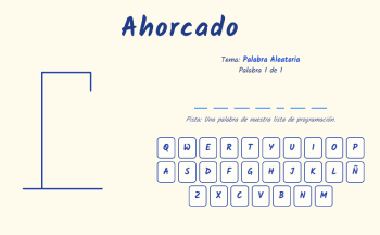 Ahorcado Educativo: Diviertete Aprendiendo con el Clasico Juego de Palabras